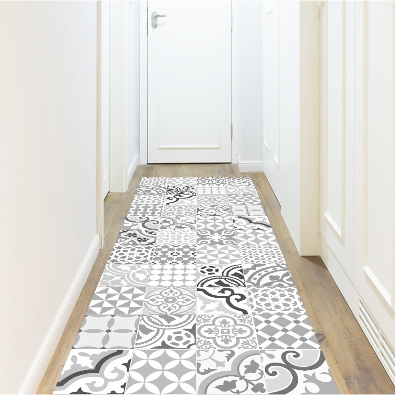 Alantra Vinyl Machine Printed Area Rug, Runner 66 x 250cm