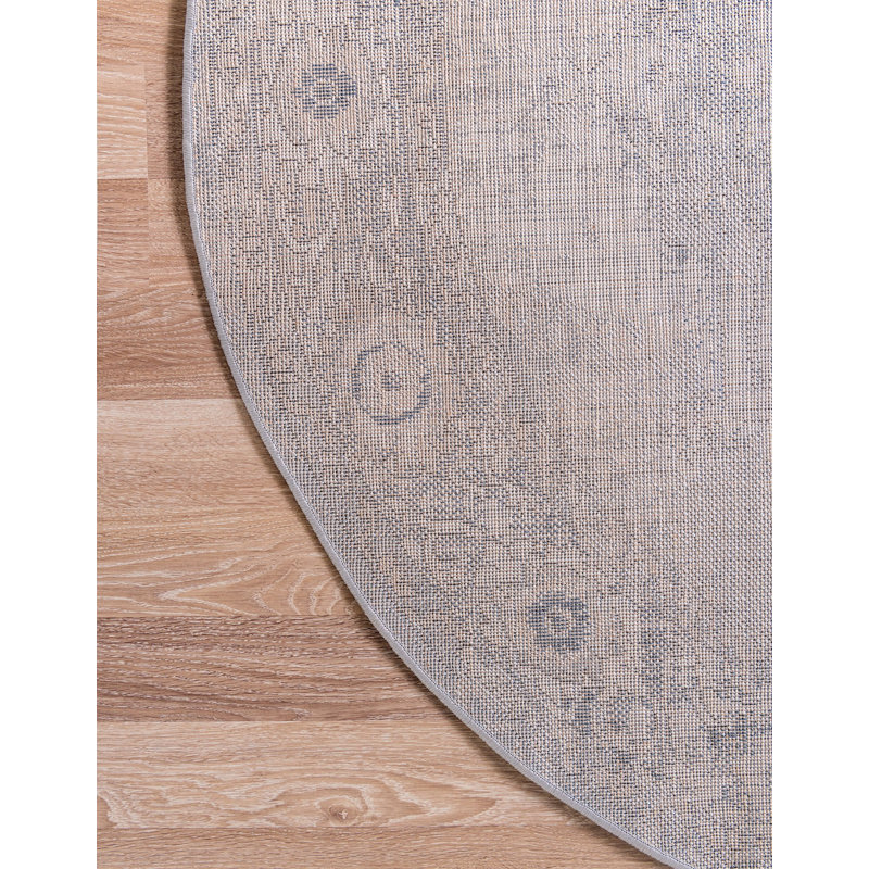 Aerilyn Ikat Indoor Rug, Round 3'3"