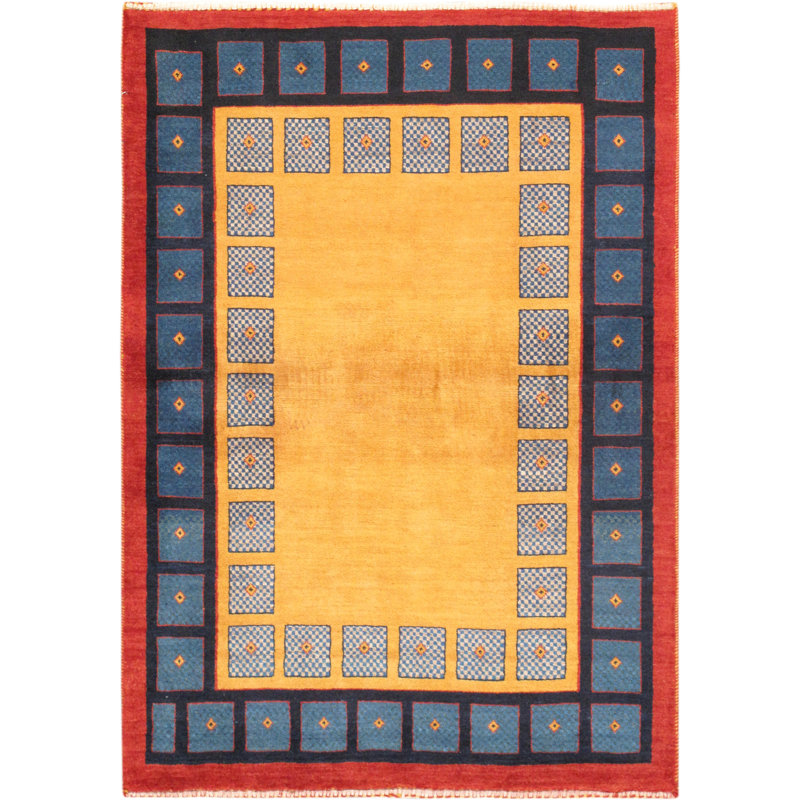 Tribal One-of-a-Kind 3'5" X 4'10" Hand Knotted Area Rug