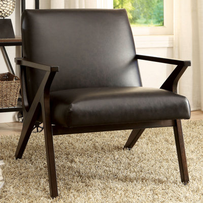 Mehak Faux Leather Armchair