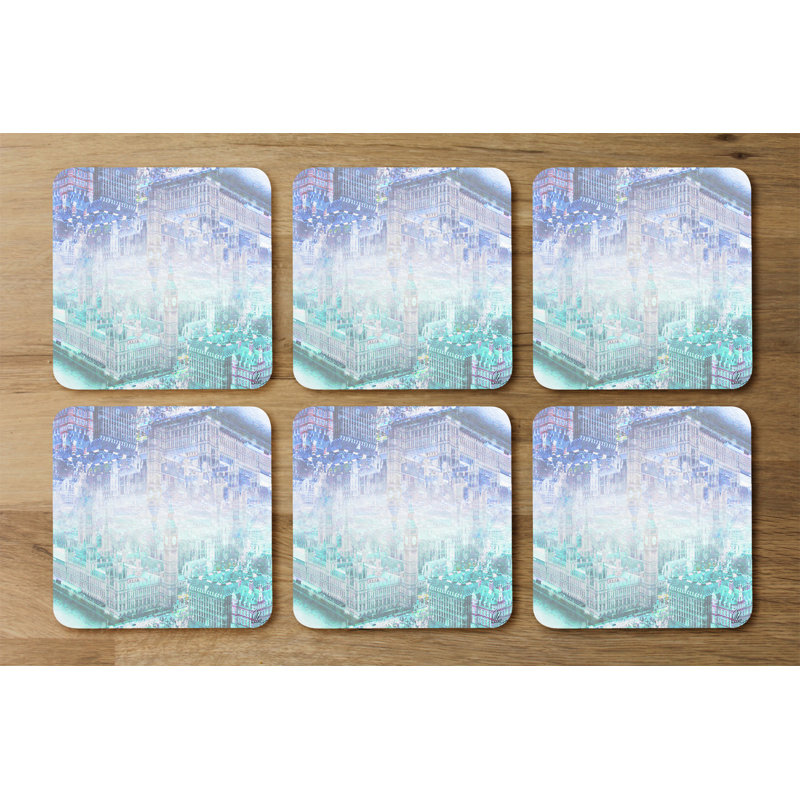 Square 6 Piece Coaster Set