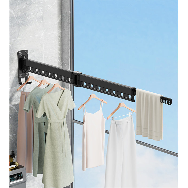 Portant rétractable en aluminium Ultraspace, H 7,08 po x l 53,54 po x P 3,22 po