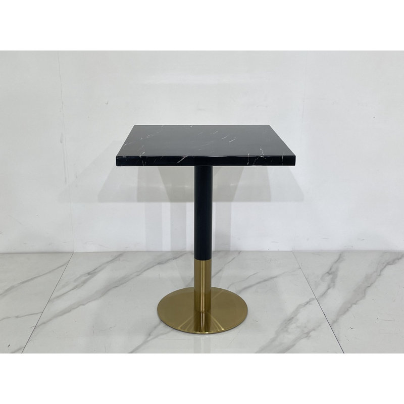 Table de salle à manger L 24 po x l 24 po Marchell, Noir