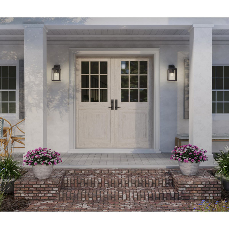 Lanterne murale d'extérieur 2 lumières avec DURASHIeld, H 13,63 po x l 7,12 po x P 8 po