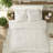 Piece Tufted Cotton Chenille King Bedding Sets, Off White Boho Medallion