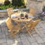 Chaise d'appoint de patio en teck Waynetown