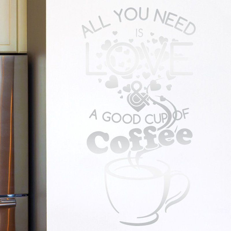 Non-Wall Damaging Wall Decal, Shiny Silver