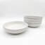 Reactive Cream Glaze Dinnerware Pasta Bowl 6pc Set 21.5cm