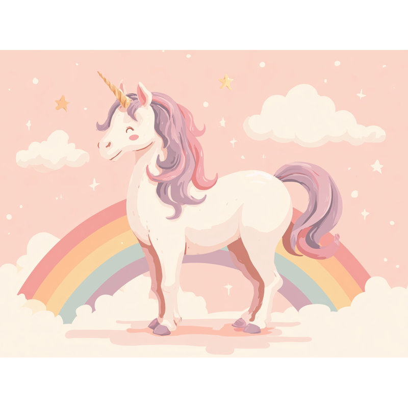 Papier peint licorne amovible, 120 po x 96 po, Peel and Stick