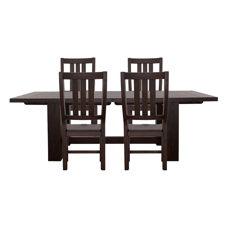 Kellan 5 - Piece Extendable Dining Set in Antique Java