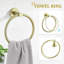 Ensemble d'accessoires de salle de bain 4 pièces avec porte-peignoir et porte-papier hygiénique-116078825