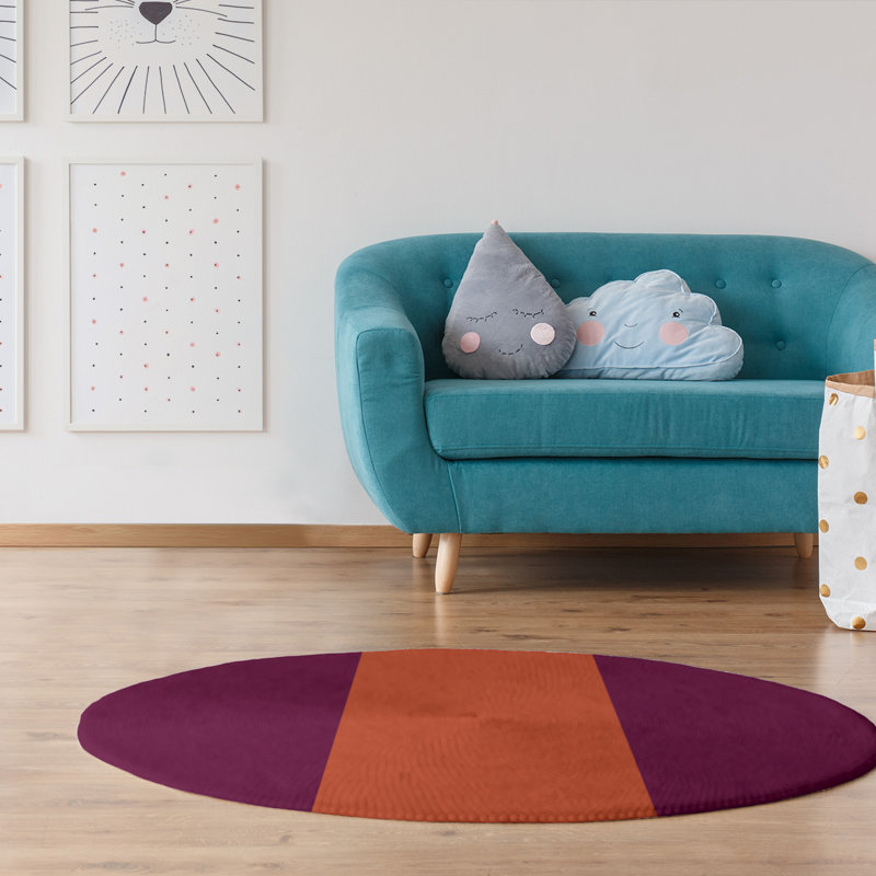 Chenille Indoor Rug, Round 5'