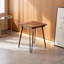 Table basse carrée en bois massif rétro noyer