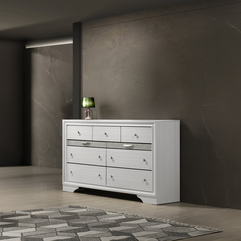 Smartt 9 - Drawer Dresser, White