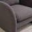 28.35'' 1-seater Lamb Fabric Sofa – Solid Wood Frame, Curved Armrests & Rubber Feet With Included Pillow For Small Spaces-96126642