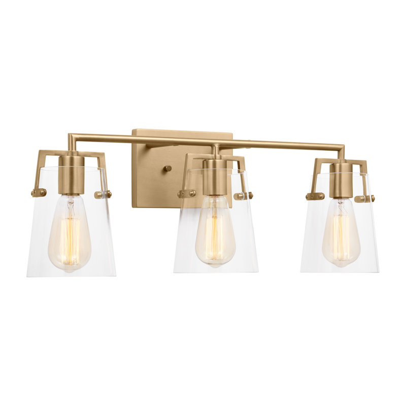 Crofton Vanity Light, Satin Brass, 3