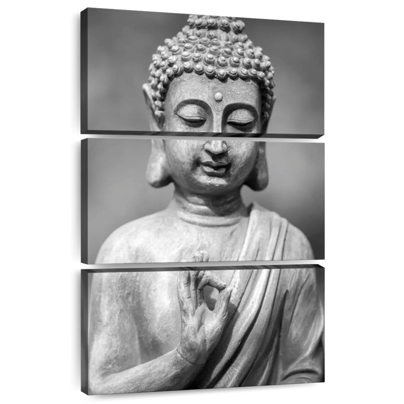Bouddha Adella gris, H 57 po x l 36 po