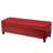 Red Storage In Pu Leather Texture - 50.14"W X 17.57"D 15.77"H, Stylish Addition Wood & Red, 15.77"H For Your Home-413265838