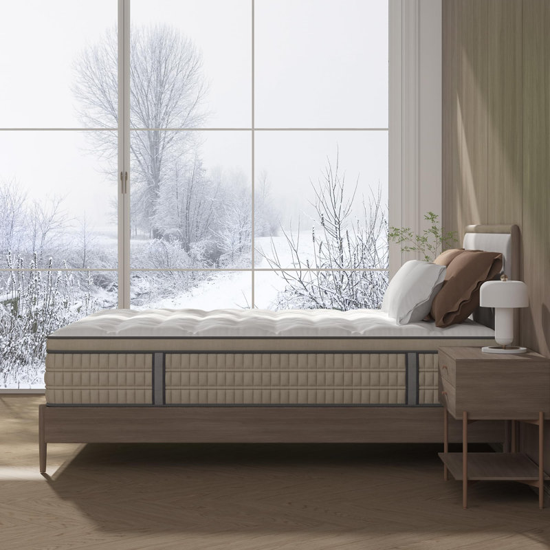 Bedstory 12"/14" Medium Hybrid Mattress with Pressure Relief & Motion Isolation,Pocket Springs,Gel Memory Foam, CertiPUR-US® & OEKO-TEX® Certified
