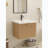 Maxbano 24" Floating Bathroom Vanity with Single White Sink-394631086-394631084