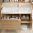 Log style modern simple bathroom cabinet