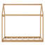 Lit simple en bois