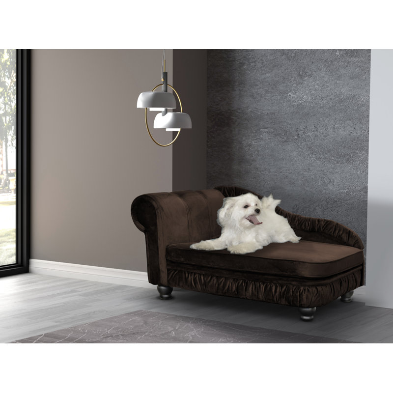 Alana Polyester Pet Bed, Brown