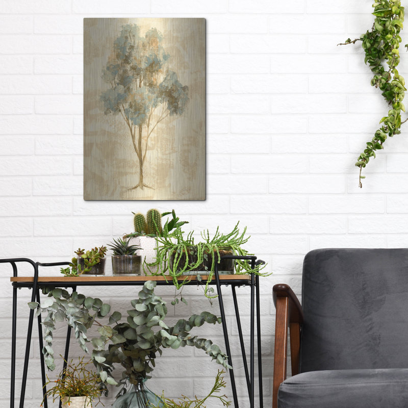 «Ethereal Tree III» par Silvia Vassileva, art mural en métal, 24 po x 36 po, H 16 po x l 12 po