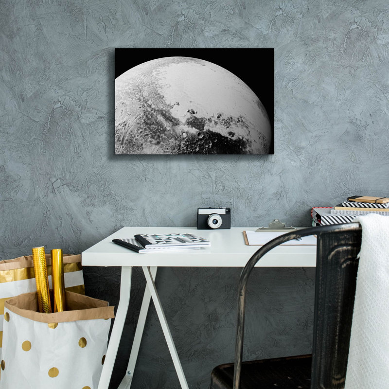 Toile épique Graffiti «Pluton de Nasas New Horizons» par la NASA, art mural 18 po x 12 po, H 12 po x l 18 po