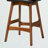 Upholstered Counter Stool with Solid Wood Frame-1173435386