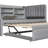 Modern Gray Twin Daybed with Trundle, Storage & USB Outlets-1780871498