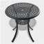 Ensemble simple de mobilier de patio en aluminium coulé avec coussins 5 pièces