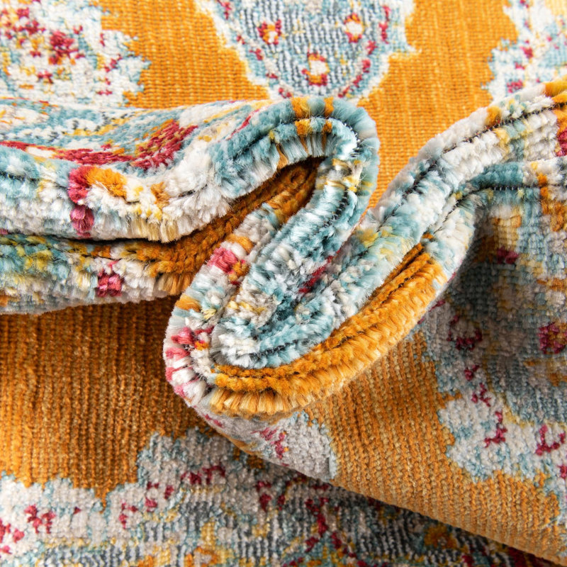 Haefner Floral Indoor Rug, Rectangle 6' x 9'
