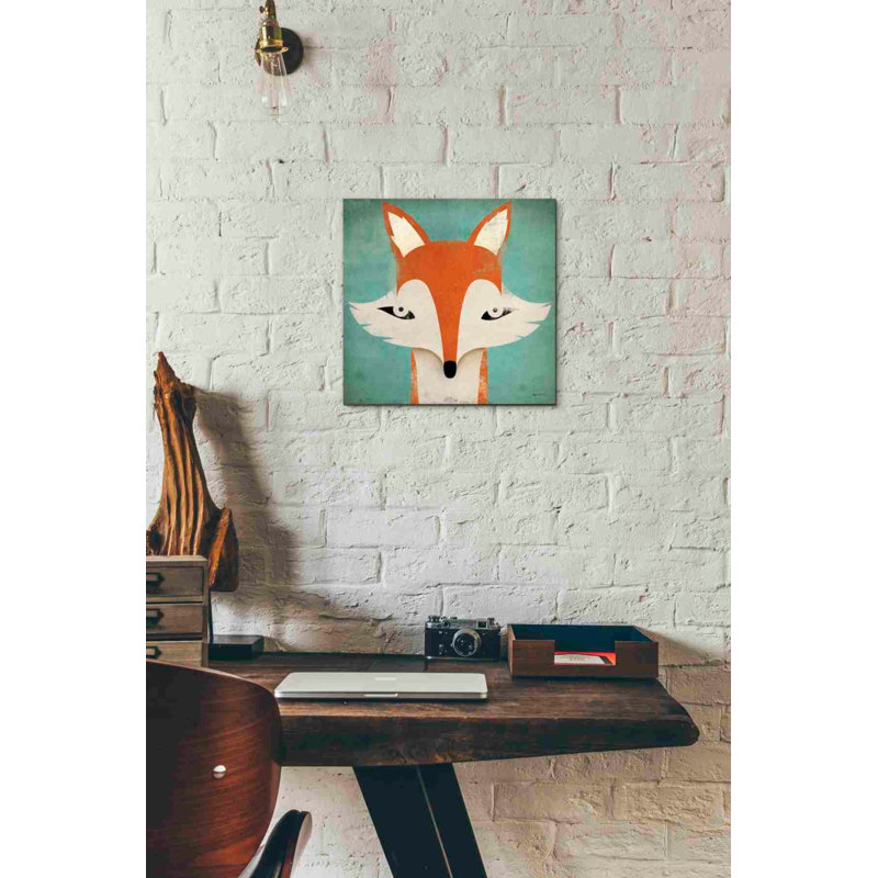 Fox par Ryan Fowler - impression sur toile tendue, H 12 po x l 12 po x P 0,75 po
