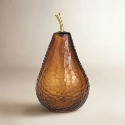 Amber Pear Holiday Figurine