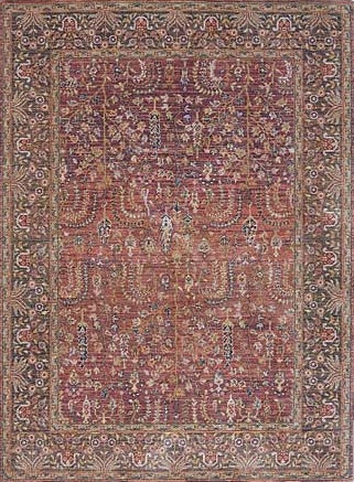 Bungalow Rose Hedden ST16 Brick Rug | Wayfair
