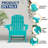 Set Of 6 Hdpe Folding Adirondack Chair-348644815