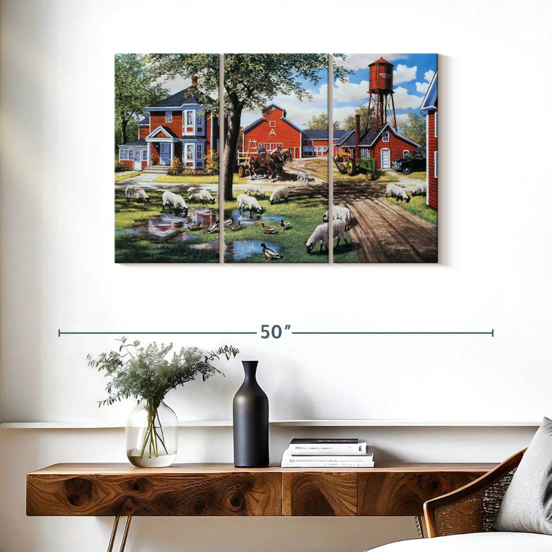 Alvord Earle Brown Farm, H 24 po x l 38 po