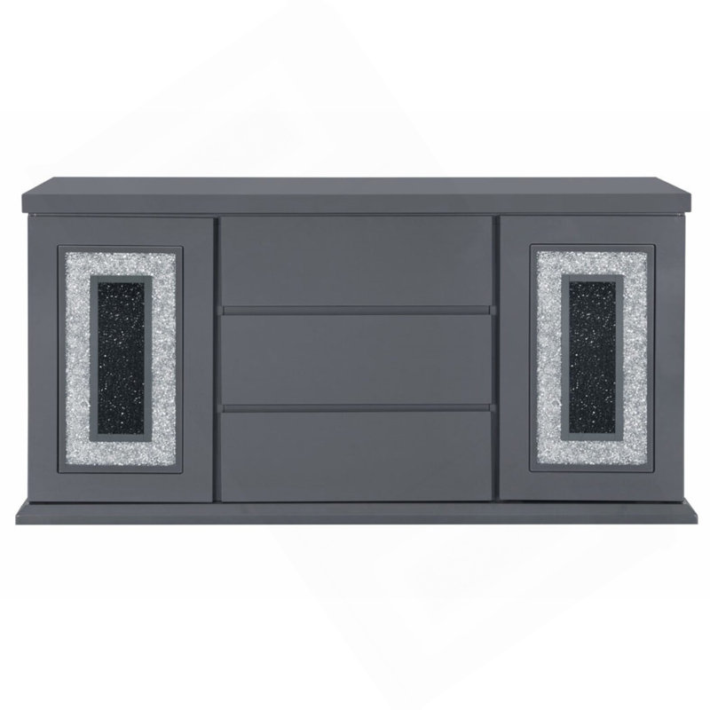 Ariya Dark Grey Buffet, Dark Gray