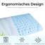 Lauterbach White Noise Dreamer Silber Kissen (14 Cm) Memory Foam L60 x W40cm Soft Support Pillow