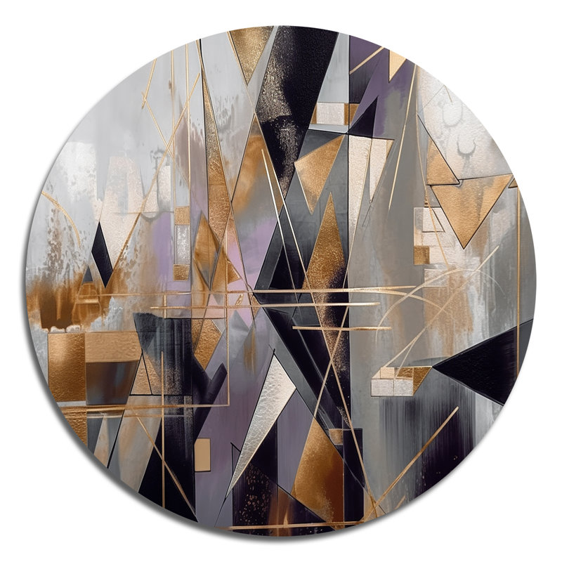 Soft Color Composition III Abstract Wall Decor on Metal, 36" H x 36" W x 1" D