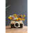  Artistic Camera Shaped Ceramic Planter – 5.5" Tall