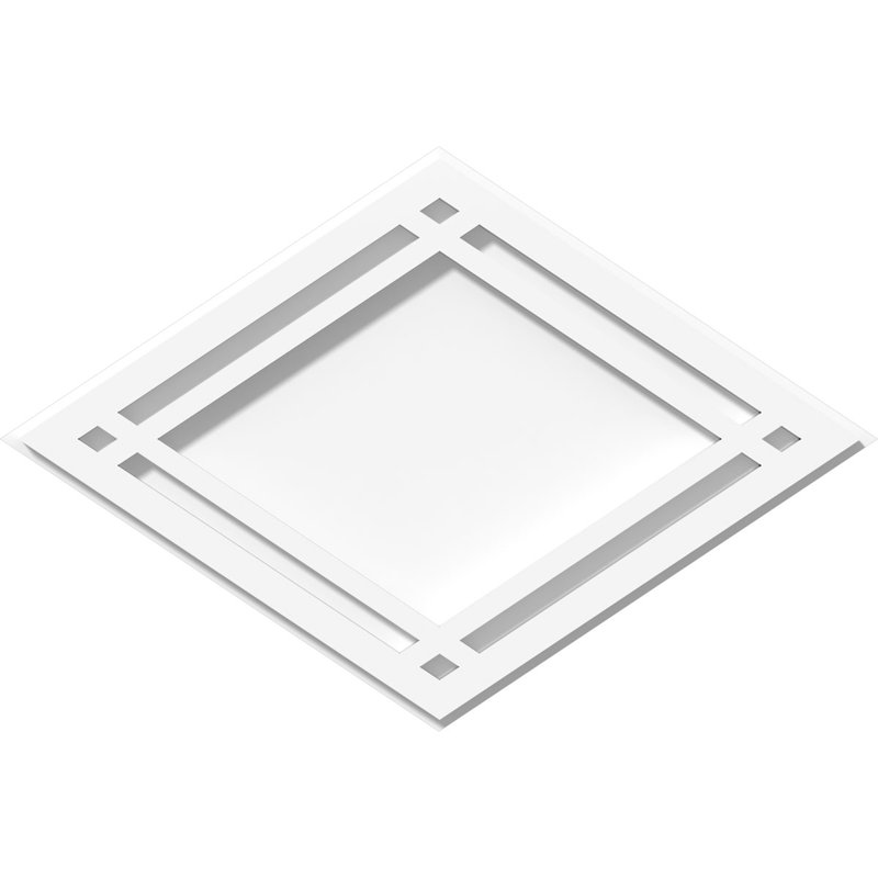 Médaillon de plafond 36 po x l 24 po x H 12 3/4 po x P 1 po, H 24 po x l 36 po x P 1 po