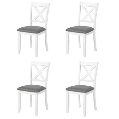 Chaise rembourrée Denbo avec assise rembourrée et structure en bois