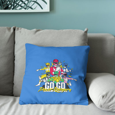 Coussin décoratif Power Rangers de Go Go Has Rangers 18 po x 18 po