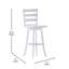 Tabouret de salle à manger Laurel-688423550-688423551