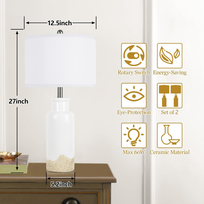Ceramic USB Table Lamp