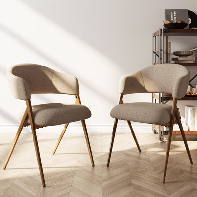 48cm H Fabric Upholstered Upholstered Back Armchair