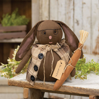 Peter Bunny Doll w/Glasses & Carrot