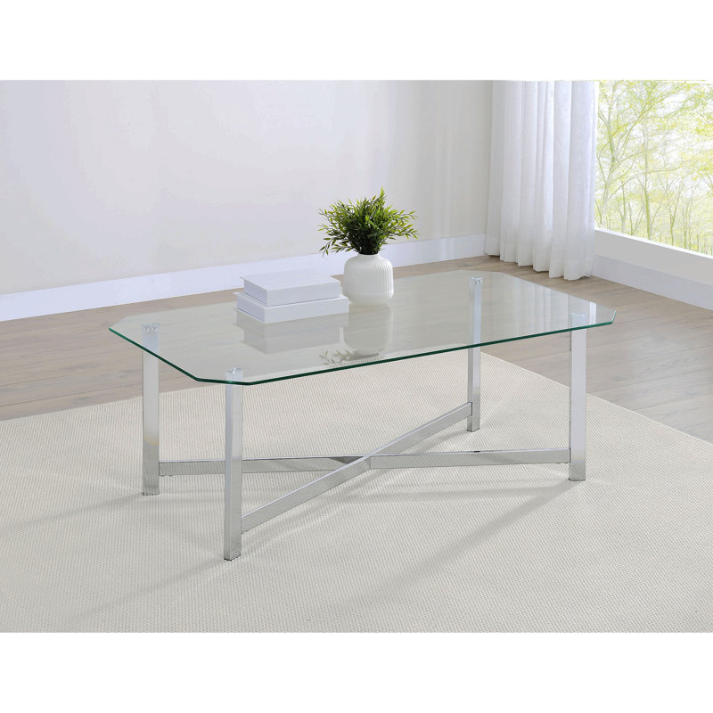Table basse Linda, 18.25" H x 48" W x 26" D